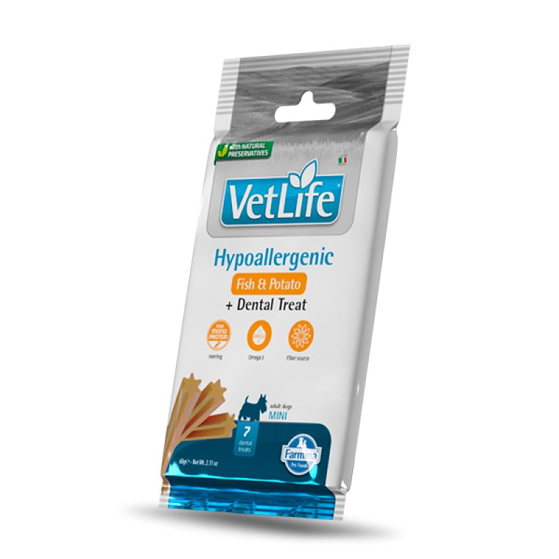 Farmina Vet Life Dog Dental Treat Hypoallergenic Fish & Potato Mini gr 60