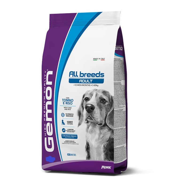 Gemon Dog All Breeds Adult Tonno e Riso kg 15