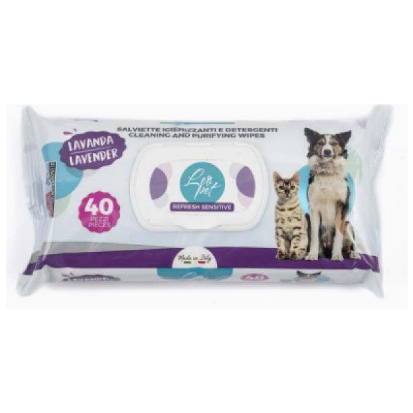 Leopet Salviette Igienizzanti 40 pz Lavanda