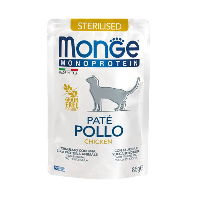 Monge Cat Monoprotein Paté Pollo Sterilised gr 85