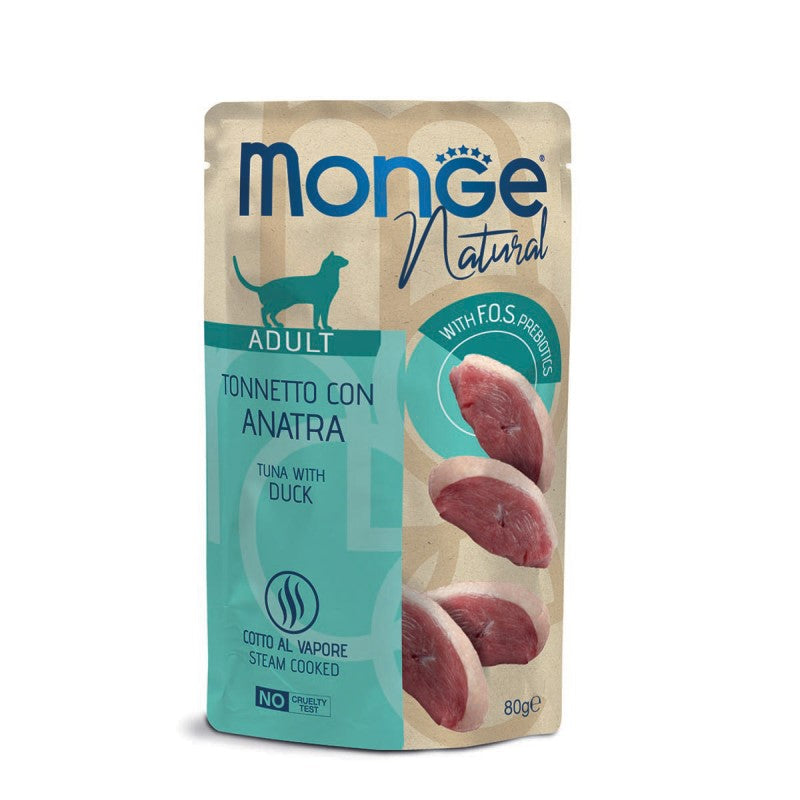 Monge Cat Natural Busta gr.80 Tonno con Anatra