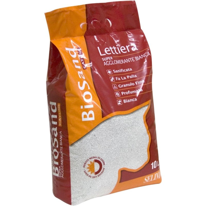 Biosand Lettiera Super Agglomerante Bianca lt.10