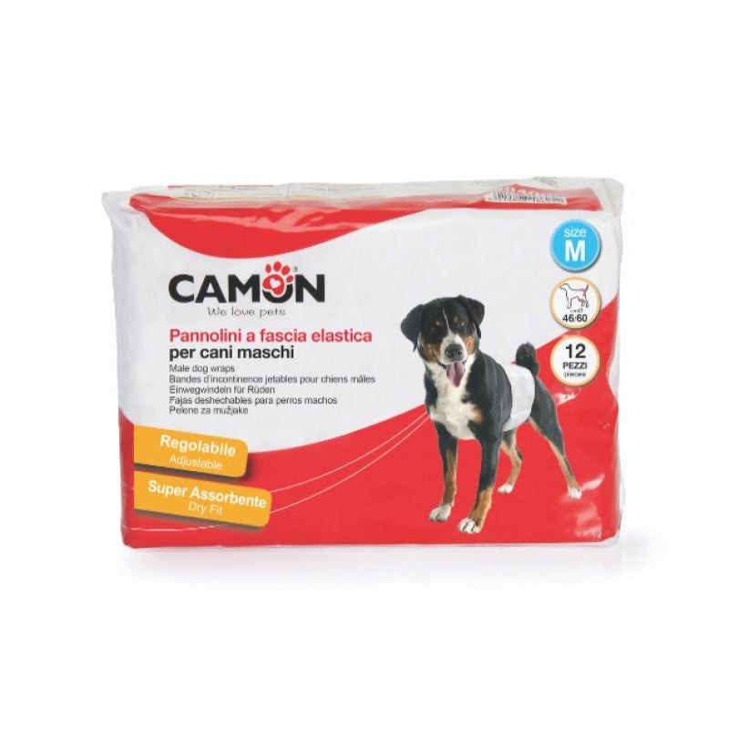 Camon Pannolini a Fascia per Cani Maschi M