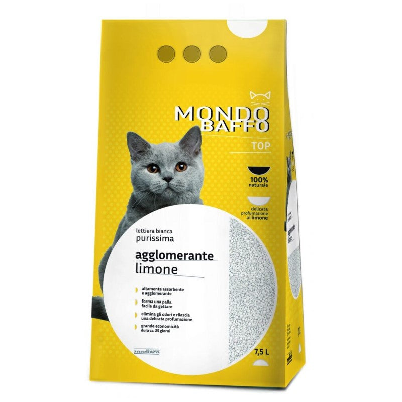 Mondo Baffo Lettiera Agglomerante Limone lt. 7,5