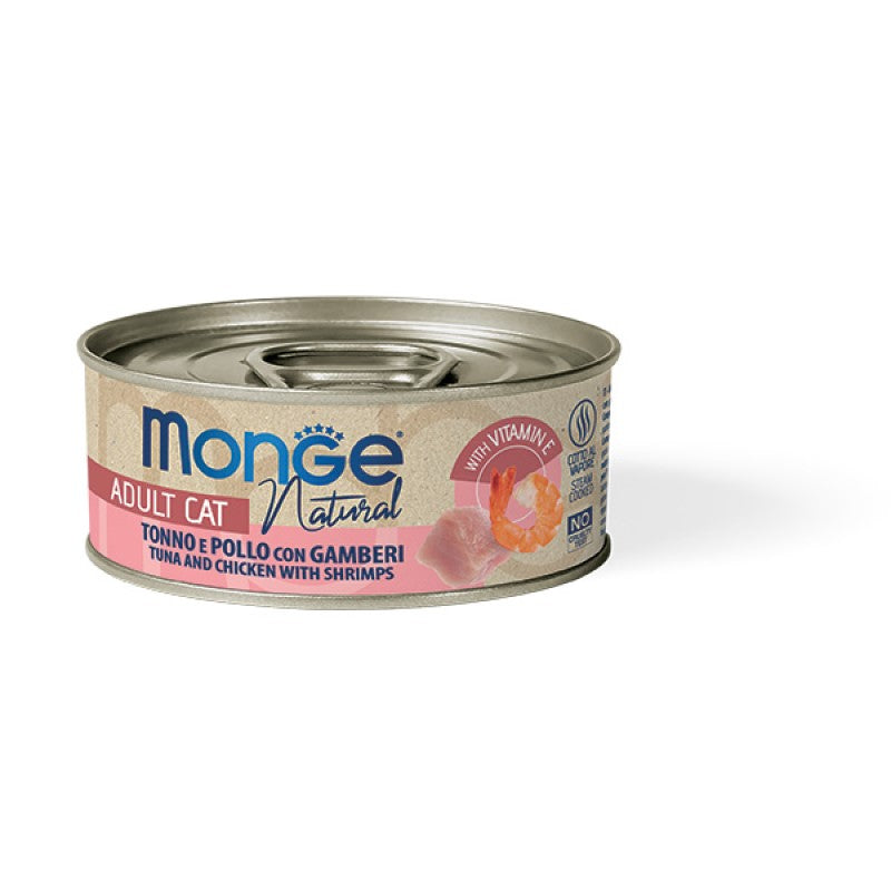 Monge Cat Natural gr.80 Tonno Pollo e Gamberetti
