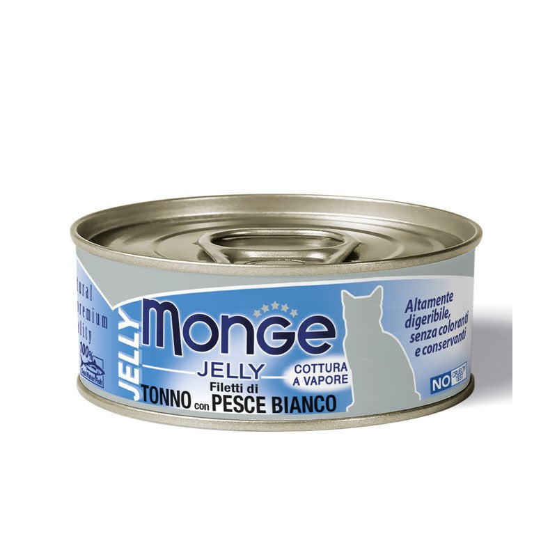 Monge Cat Jelly gr.80 Tonno e Pesce Bianco