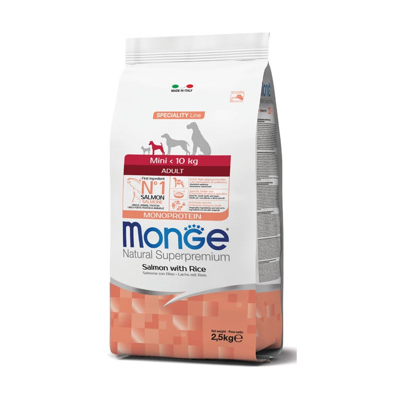 Monge Mini Adult Monoprotein Salmone e Riso