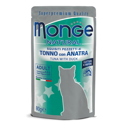 Monge Cat Natural Busta gr.80 Tonno con Anatra