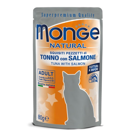 Monge Cat Natural Busta gr.80 Tonno con Salmone