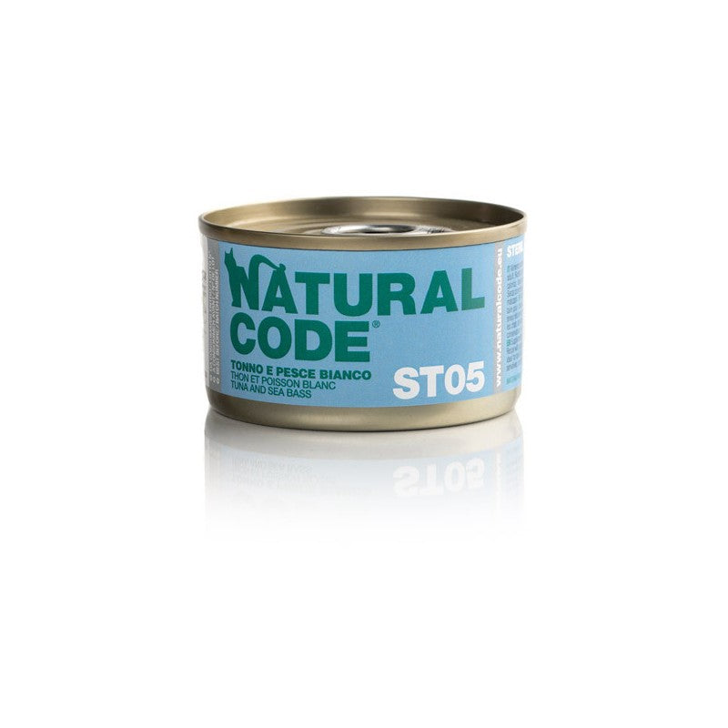 Natural Code ST 05 Cat Sterilised gr.85 Tonno e Pesce Bianco