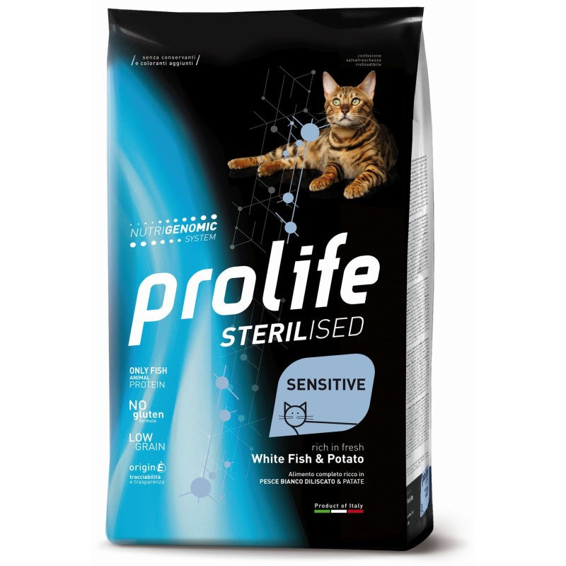 Prolife Cat Sterilised Sensitive Pesce Bianco