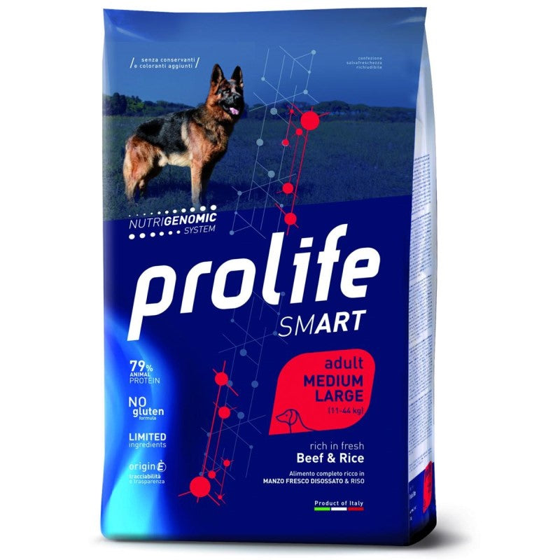 Prolife Dog Smart Adult Medium Large Manzo e Riso