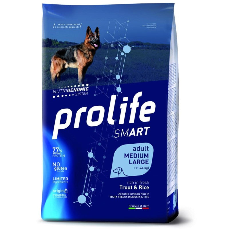 Prolife Dog Smart Adult Medium Large Trota e Riso