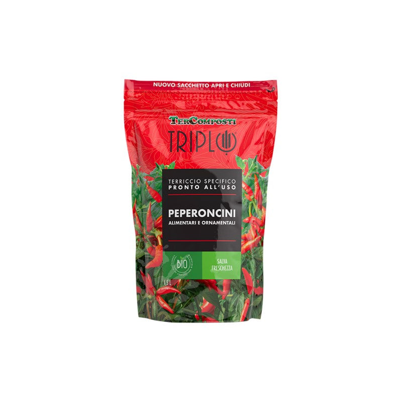 Tercomposti Triplo Substrato Peperoncini lt 1.5