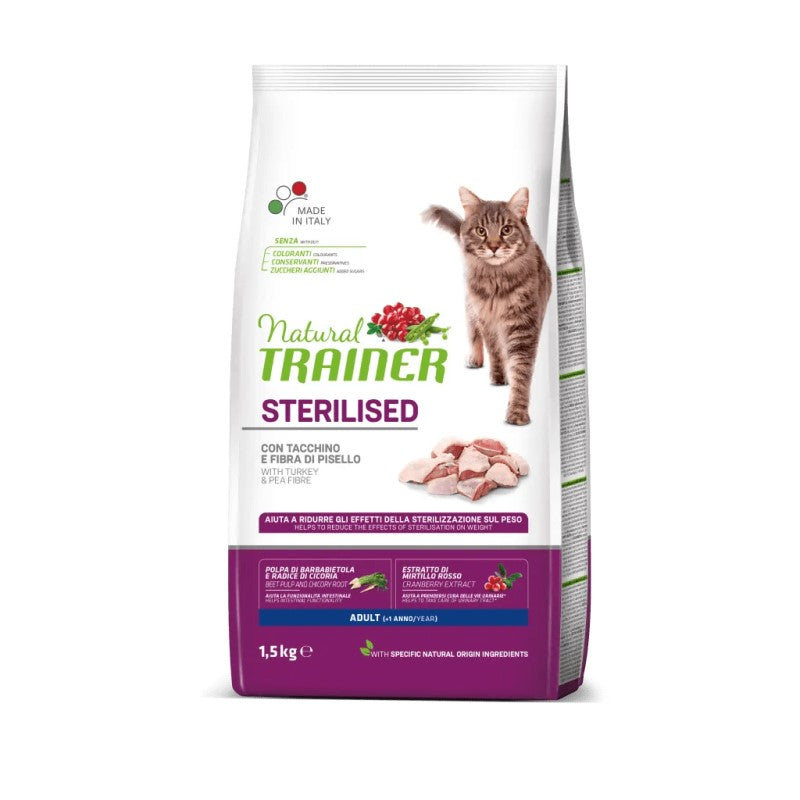 Natural Trainer Cat Sterilised Tacchino