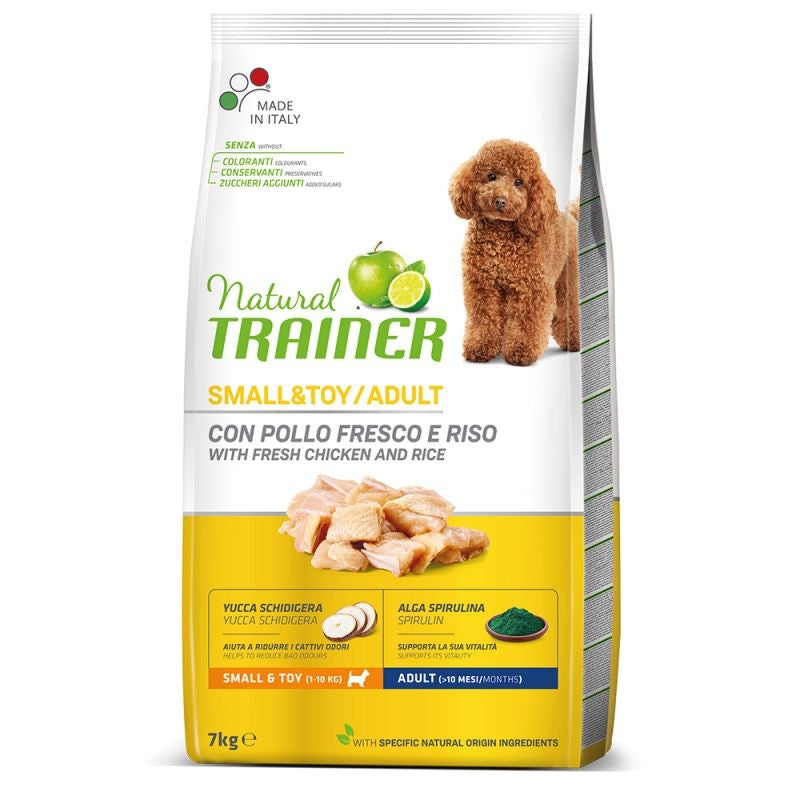 Natural Trainer Dog Adult Mini Small & Toy Pollo e Riso