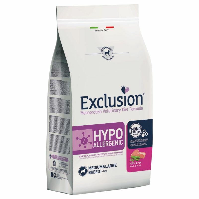 Exclusion Diet Cane Hypoallergenic Medium Large Maiale e Piselli