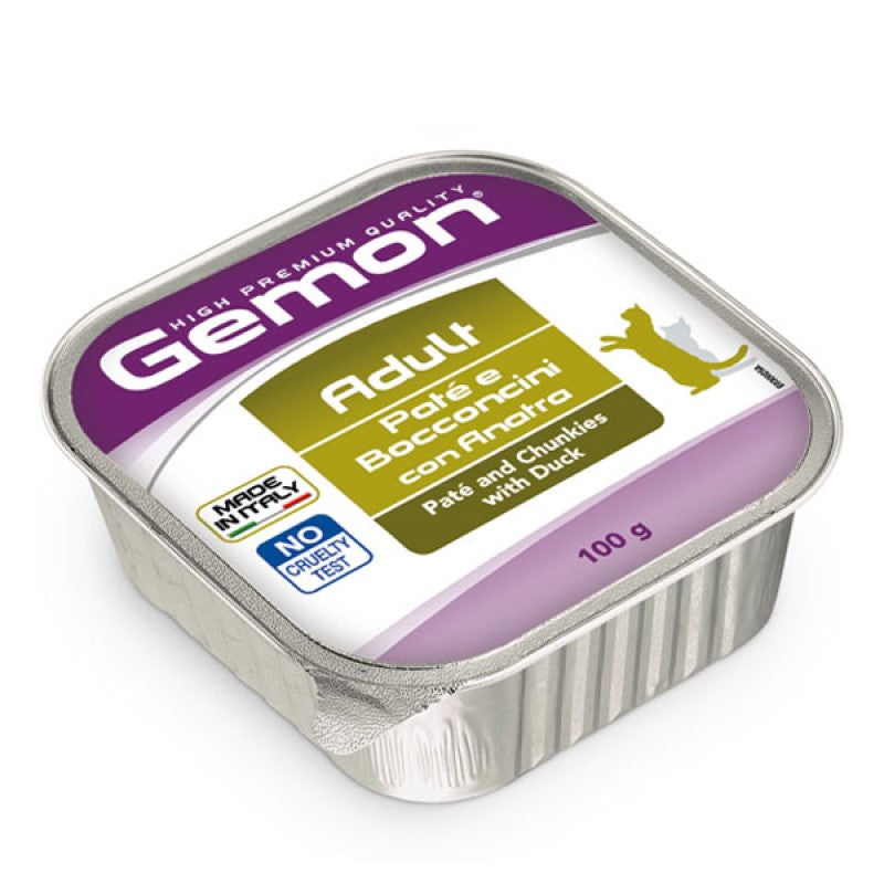 Gemon Cat Paté e Bocconcini Anatra 100 gr