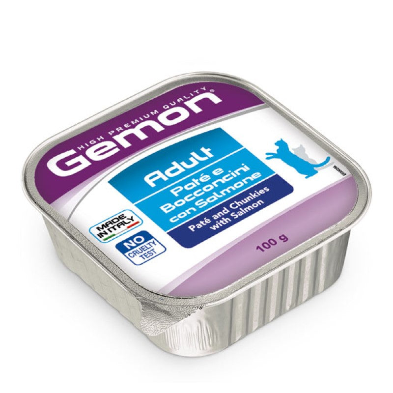 Gemon Cat Paté e Bocconcini Salmone 100 gr