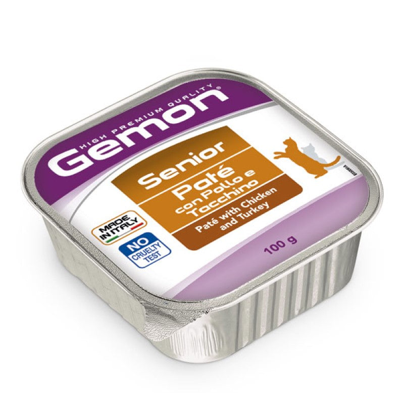 Gemon Cat Paté Pollo e Tacchino Senior 100 gr