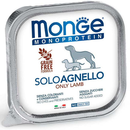 Monge Monoprotein Pate Solo Agnello gr 150