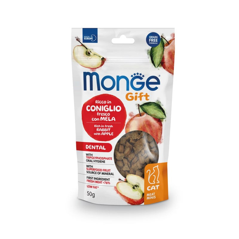Monge Gift Cat Meat Minis Dental Coniglio gr 50