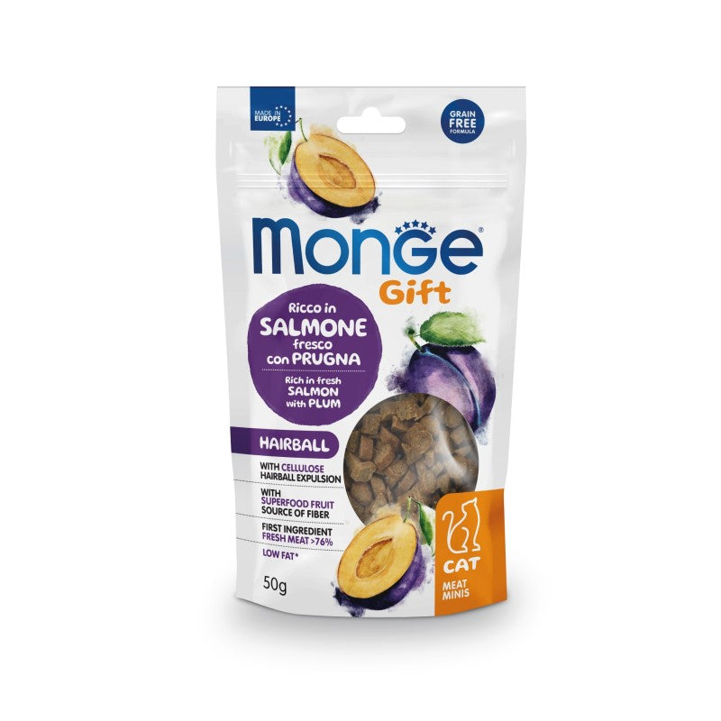 Monge Gift Cat Meat Minis Hairball Salmone gr 50