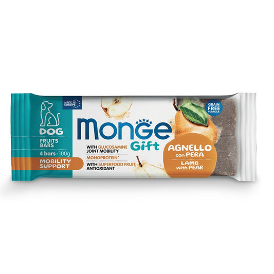 Monge Gift Dog Fruit Bars Mobility Support Agnello gr 100