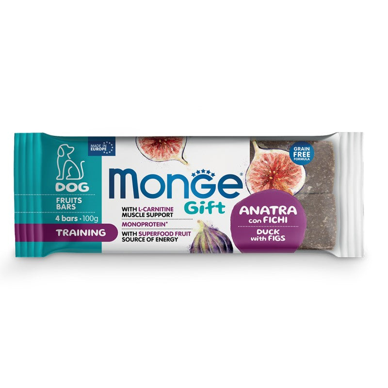 Monge Gift Dog Fruit Bars Training Anatra gr 100