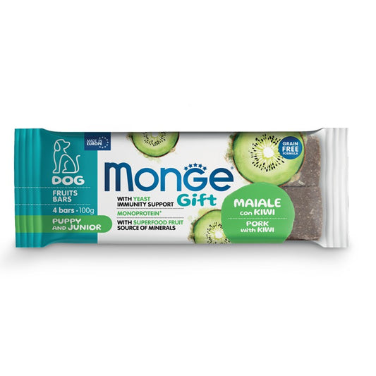 Monge Gift Dog Fruit Bars Accrescimento Maiale Puppy gr 100
