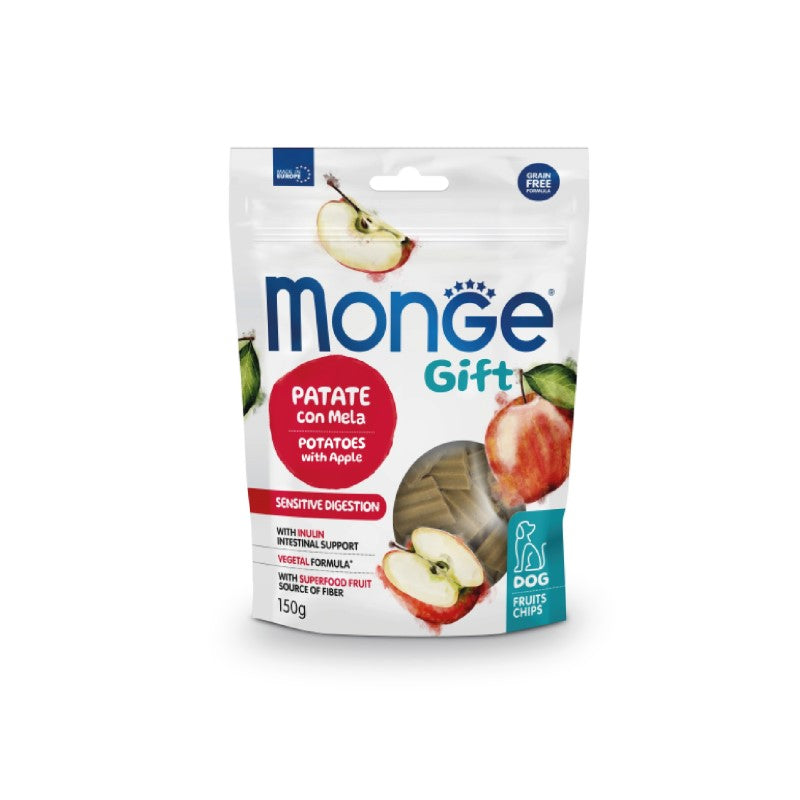 Monge Gift Dog Fruit Chips Sensitive Digestion Patate con Mela gr 150