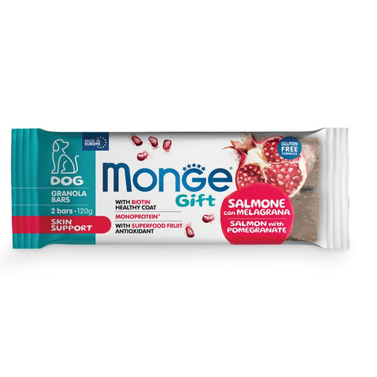 Monge Gift Dog Granola Bars Skin Support Salmone gr 120
