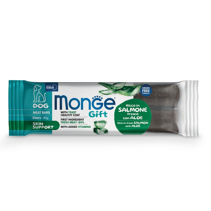 Monge Gift Dog Meat Bars Skin Support Salmone gr 40