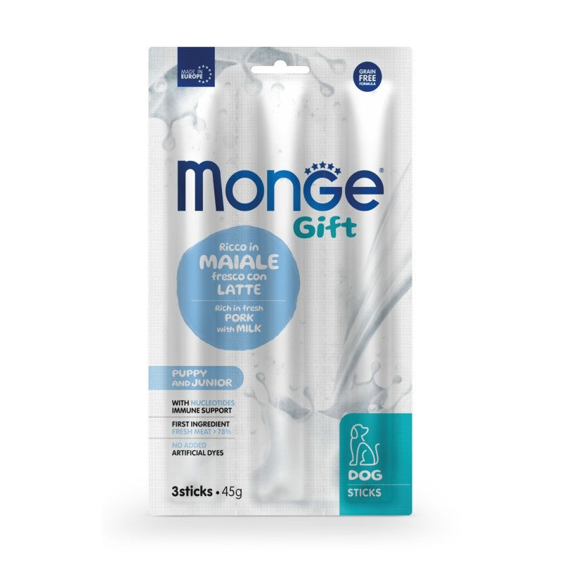Monge Gift Dog Sticks Accrescimento Maiale Puppy gr 45