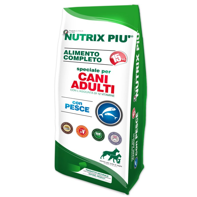 Nutrix Più Cani Adulti Pesce kg 15