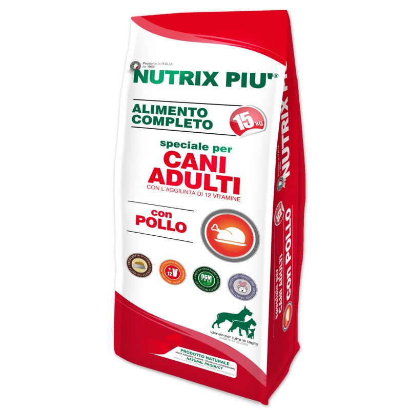 Nutrix Più Cani Adulti Pollo kg 15