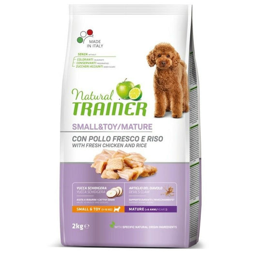 Natural Trainer Dog Mature Mini Small & Toy Pollo e Riso kg 2