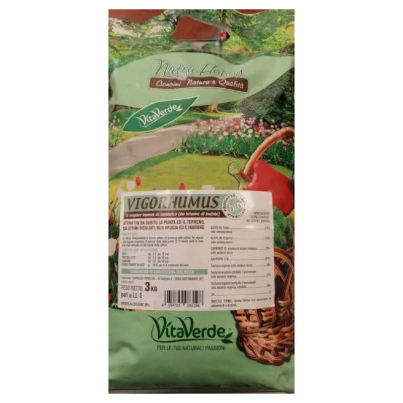 Humus di Lombrico Vigorhumus kg.3