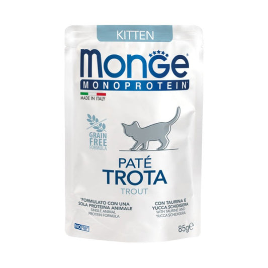 Monge Cat Monoprotein Paté Trota Kitten gr 85