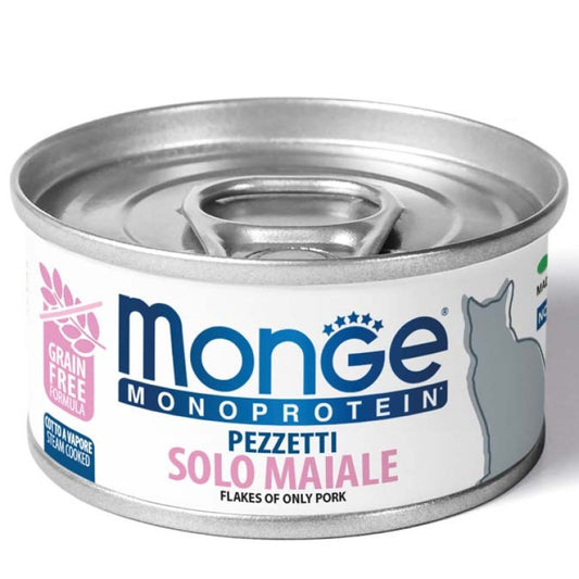 Monge Cat Monoprotein Pezzetti Solo Maiale gr 80