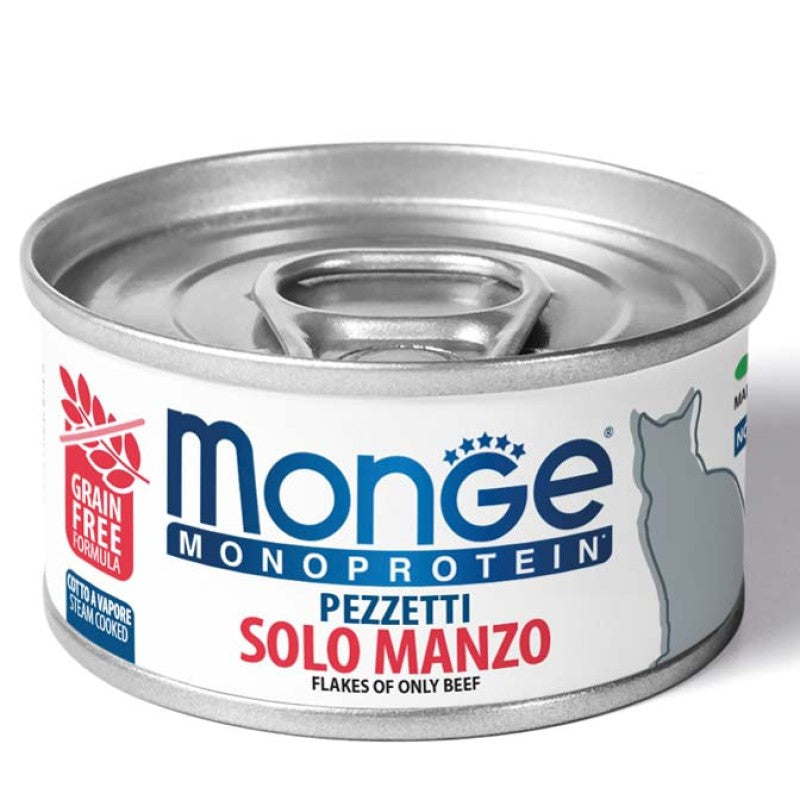 Monge Cat Monoprotein Pezzetti Solo Manzo gr 80
