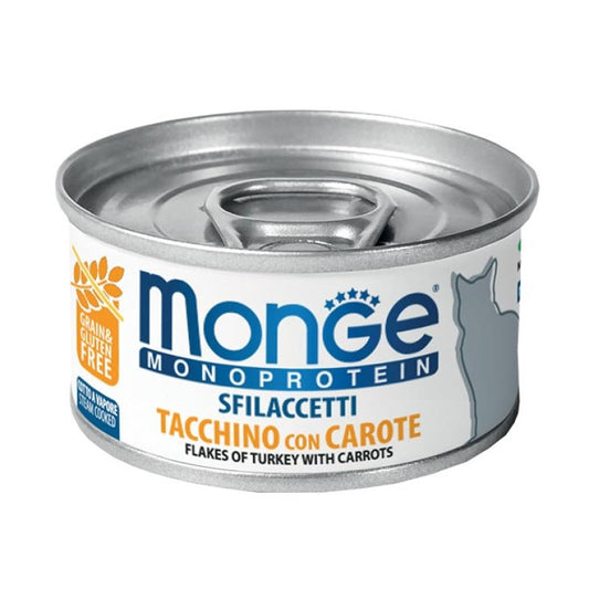 Monge Cat Monoprotein Sfilaccetti Tacchino con Carote gr 80