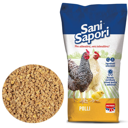 Petrini Mangime per Polli II Periodo Sbriciolato P52 Briciola