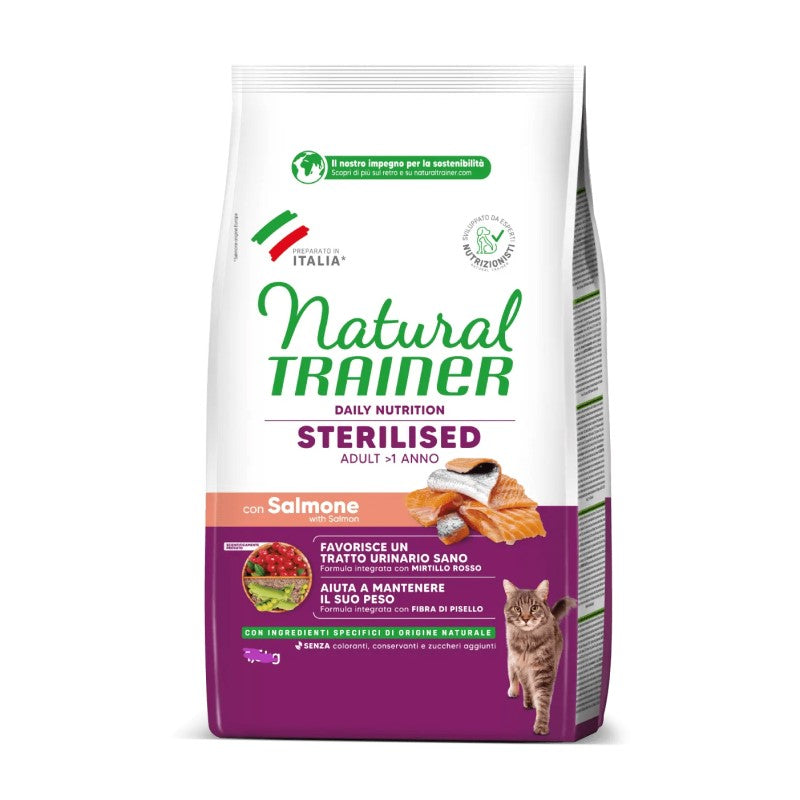 Natural Trainer Cat Sterilised Salmone