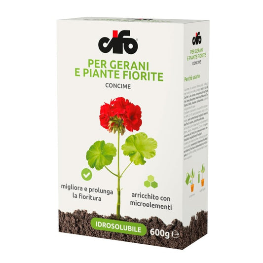 Cifo Concime Idrosolubile Gerani e Piante Fiorite gr. 600