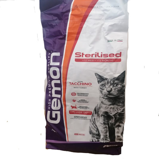 Gemon Cat Sterilised Tacchino kg 7
