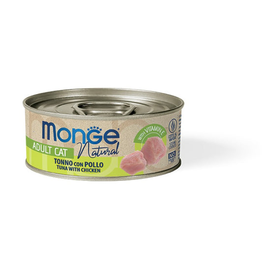 Monge Cat Natural gr.80 Tonno Pinne Gialle con Pollo