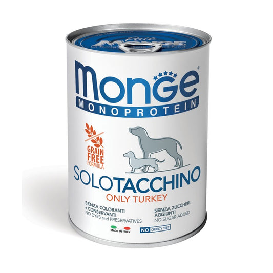 Monge Monoprotein Dog Solo Tacchino gr 400