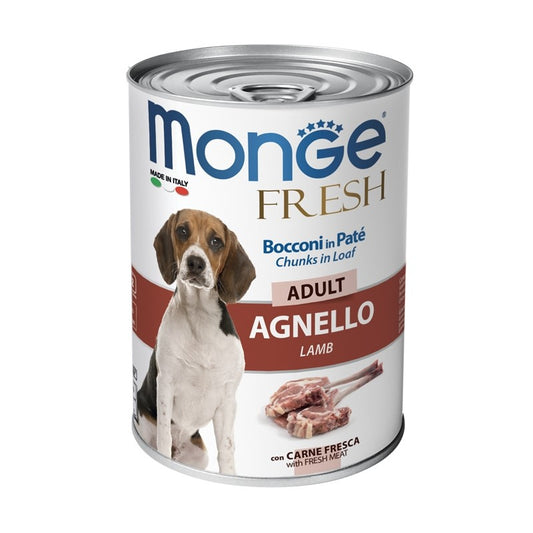 Monge Fresh Dog Bocconi Adult Agnello gr 400