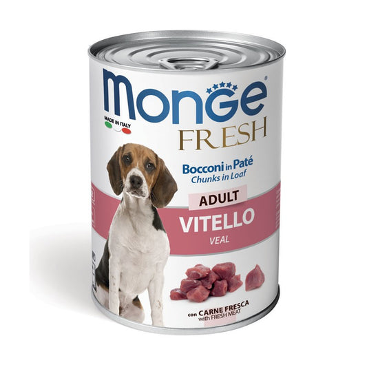 Monge Fresh Dog Bocconi Adult Vitello gr 400